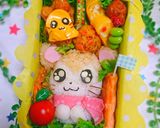 とっとこハム太郎『マフラーちゃん』弁当♡作り方11写真