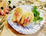 カニカマとコンビニキャベツのサンドイッチ作り方6写真