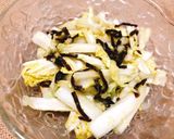 白菜の塩昆布漬けわさび風味作り方3写真