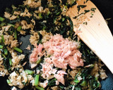 美肌！10分！大根葉とツナの和風炒飯作り方6写真