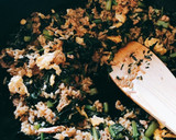 美肌！10分！大根葉とツナの和風炒飯作り方9写真