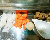 犬ご飯　けんちんあんかけ作り方1写真