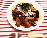 ナスとひき肉の味噌ソースパスタ作り方10写真