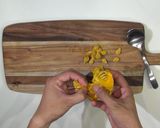 始末の一品 カボチャのわた揚げカレー風味作り方1写真