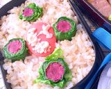 常備菜で簡単 肉巻きとウインナー弁当作り方4写真