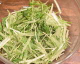 水菜とわかめのおかかナムル【作り置き】作り方1写真