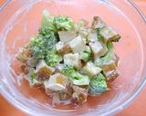 レンジで簡単！ブロッコリー薩摩揚げチーズ作り方4写真