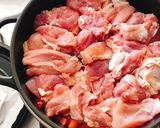 サワーキャベツ入り鶏もも肉の無水カレー作り方6写真
