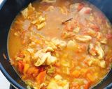 サワーキャベツ入り鶏もも肉の無水カレー作り方10写真