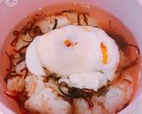 朝ごはんに！レンジで簡単、温玉だし茶漬け作り方5写真