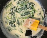 簡単♪鮭と法蓮草のクリームオムライス作り方4写真