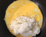 簡単♪鮭と法蓮草のクリームオムライス作り方7写真