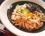 塩昆布が決め手！明太マヨレモン釜玉うどん作り方5写真