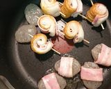 ちくわとこんにゃくベーコン巻煮作り方3写真