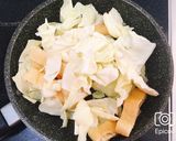 麺つゆだけで！キャベツと油揚げ炒め作り方3写真