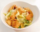 麺つゆだけで！キャベツと油揚げ炒め作り方5写真