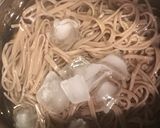 そば処港屋風ラー油肉そば作り方5写真