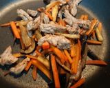 豚肉と茄子と人参を挟んだ自家製タコス作り方3写真