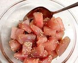 簡単★漬けマグロの山かけ丼作り方3写真