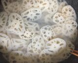 レンコンと豚小間のきんぴら作り方1写真
