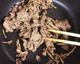 柿と牛肉のクミンサラダ作り方1写真
