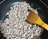 もやしとひき肉の卵とじ作り方1写真