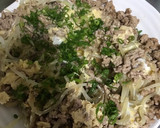 もやしとひき肉の卵とじ作り方5写真
