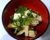 液みそ豆腐味噌汁！お碗に湯を注ぐだけ簡単作り方2写真