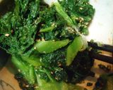 簡単に作れる「かつお菜の胡麻あえ」作り方6写真