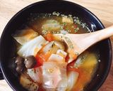 母の味〜白だしで作る和風トマトスープ作り方5写真