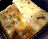 海苔の佃煮とねぎの玉子焼き作り方2写真