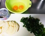 朝食に!ツナじゃが卵の薄焼き作り方1写真