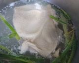 茹で鶏ねぎ塩ピーナッツ味噌作り方4写真