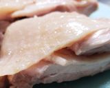 茹で鶏ねぎ塩ピーナッツ味噌作り方6写真