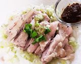 茹で鶏ねぎ塩ピーナッツ味噌作り方8写真