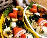 クリスマスキャラ弁☆簡単サンタクロース作り方1写真