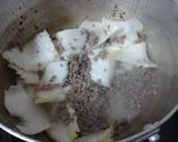 白菜・合挽ミンチ麩のすき焼き風煮♪作り方3写真