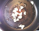 豚コマのガーリックチャーハン作り方1写真