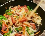 即席！冷凍焼きそば麺のナポリタン作り方4写真