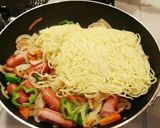 即席！冷凍焼きそば麺のナポリタン作り方5写真