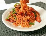 即席！冷凍焼きそば麺のナポリタン作り方7写真