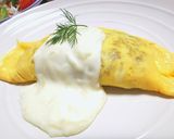 カレーピラフのオムライス～クリームソース作り方13写真