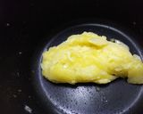 カレーピラフのオムライス～クリームソース作り方3写真