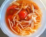 モヤシとトマトとキムチの酸辣湯作り方3写真