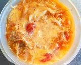 モヤシとトマトとキムチの酸辣湯作り方4写真