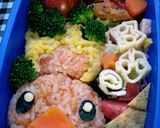 キャラ弁☆　アチャモ弁当作り方4写真