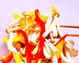 低糖質!パプリカときのこのペペロンチーノ作り方2写真