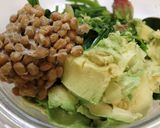 朝昼夕♪ほうれん草アボカド納豆のサラダ作り方2写真