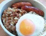 納豆ウインナーごはん♬時短丼♥簡単朝食作り方38写真