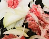 豚肉＆キャベツのウスターソースの焼きそば作り方2写真